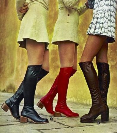 1973 Kays 1960s Mini Skirt, 1960s Boots, Mini Skirt Boots, 60s Mini Skirt, 1960s Glamour, Late 60s Fashion, Mini Skirt And Boots, Skirt Boots, Skirt And Boots