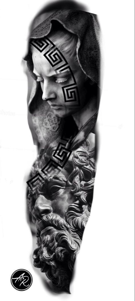 Make Tattoos, Arm Cover Up Tattoos, Black And Grey Sleeve, Colour Tattoo For Women, Christ Tattoo, Realistic Tattoo Sleeve, Black White Tattoos, Full Sleeve Tattoo Design, Chicano Style Tattoo