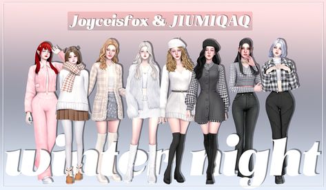 Winter Fasion, Masculine Clothing, Pelo Sims, Tumblr Sims 4, Cold Weather Outfit, Sims 4 Teen, Casas The Sims 4, Sims Four, Night Tops