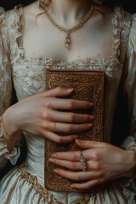 Visual showcase directed by ThetaCursed, License: CC BY-NC 4.0 16 Century Aesthetic, Rennaisance Paintings Art, Art History Memes, Art Academia, Holding A Book, Painting Of A Woman, Baroque Art, Incubus, Bullet Journal Art