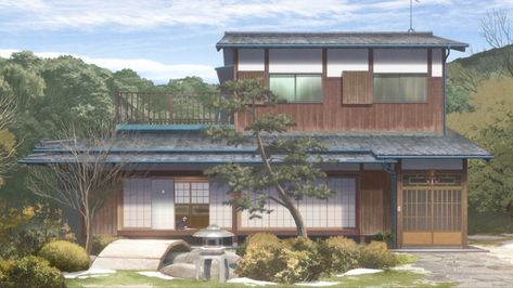 Akito Sohma, Japanese Mansion, Shigure Sohma, Tent Living, Traditional Japanese House, Living Alone, Gaming Room Setup, Fruits Basket, Fantasy Art Landscapes