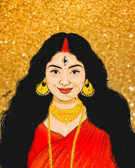 Maa durga , Vishal Soni on ArtStation at https://www.artstation.com/artwork/NyobJD Durga Maa Illustration, Durga Navratri, Taken 2, Maa Durga, Radha Krishna Photo, Krishna Photos, Book Art Diy, Durga Maa, Digital Art Illustration