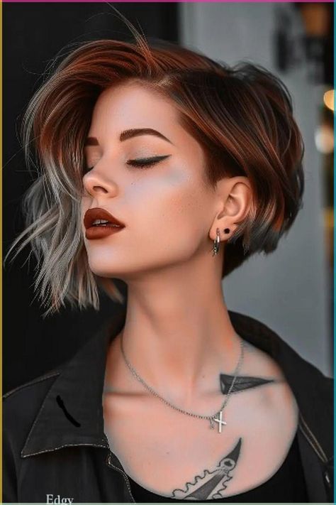 Hair Styling Tips, Undercut Styles, Hair Curling Tips, Curls Hair, Asymmetrical Hairstyles, Hair Curls, Bouncy Hair, Edgy Short Hair, Hair Color And Cut