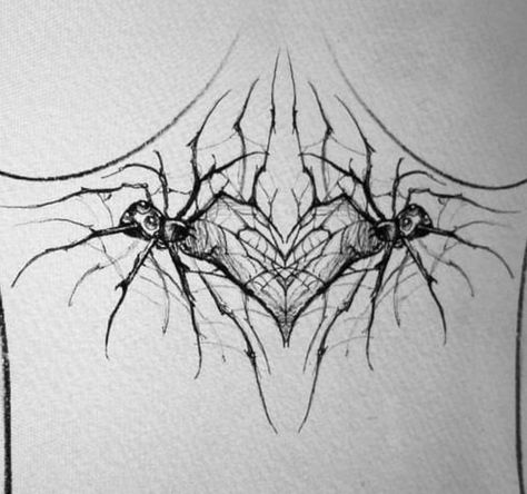 Spiderweb Belly Tattoo, Spiderweb Hip Tattoo, Spiderweb Tramp Stamp, Sternum Spider Tattoo, Spider In Web Tattoo, Spider Tattoo Meaning, Chest Spider Tattoo, Spooky Sternum Tattoo, Spiderweb Sternum Tattoo