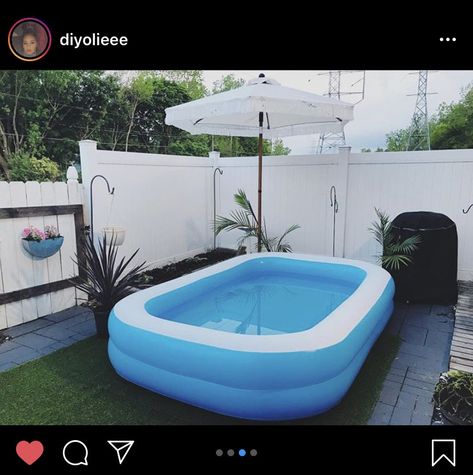 Outdoor Inflatable Pool Ideas, Backyard Inflatable Pool Ideas, Inflatable Pool Ideas Backyard Decor, Blow Up Pool Ideas, Blow Up Pool Ideas Backyards, Inflatable Pool Ideas Backyard, Family Lounge Pool, Piscinas Pequeñas, Tiny Patio