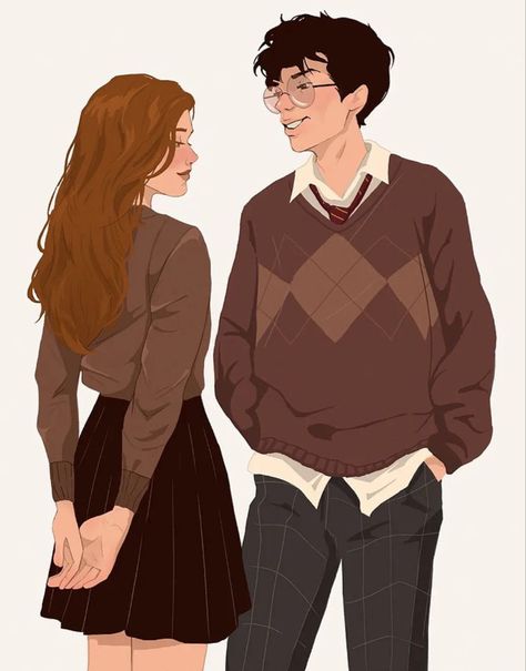 Lily And James, Marauders Fan Art, Harry Potter Illustrations, Desenhos Harry Potter, Images Harry Potter, Hogwarts Aesthetic, Harry Potter Drawings, Harry Potter Headcannons, All The Young Dudes