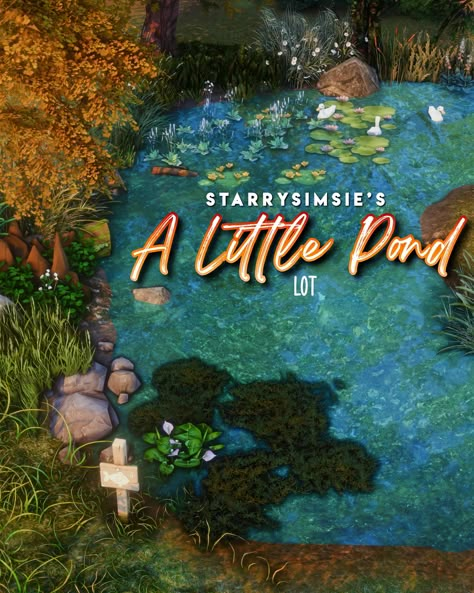 ✨A Little Pond - CC Lot✨ | StarrySimsie on Patreon Sims 4 Wedding Dress, Tudor History, Sims 4 Cc Furniture, Sims 4 Build, Cute House, Minecraft Designs, Sims 4 Houses, Sims 4 Cc Finds, Ts4 Cc