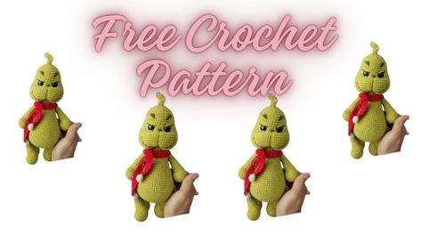 Amigurumi Christmas Grinch Gnome Free Crochet Pattern Grinch Gnome, Amigurumi Christmas, Crochet Dolls Free Patterns, Christmas Grinch, Amigurumi Elephant, Free Amigurumi Patterns, Amigurumi Free, Amigurumi Free Pattern, Pattern Free