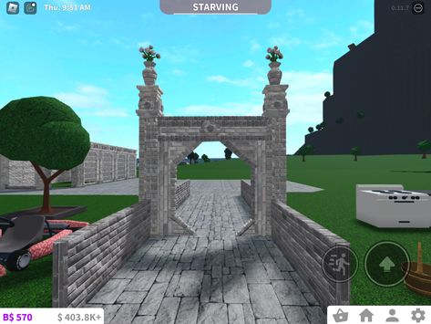 How To Make Custom Stairs In Bloxburg, Castle Interior Bloxburg, Bloxburg Castle Ideas Exterior, Bloxburg Church, Bloxburg Medieval, Bloxburg Orphanage, Bloxburg Paris, Blockburg House, Bloxburg Castle