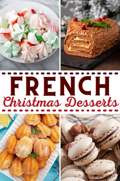 French Christmas Food, French Recipes Dinner, French Christmas Desserts, French Christmas Traditions, French Cuisine Recipes, French Cooking Recipes, French Pastries Recipes, Christmas Cake Recipe, Traditional Desserts