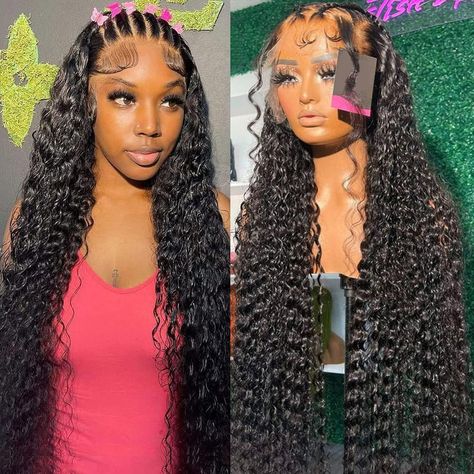 Wig Pre Plucked with Baby Hair 150% Density Natural Color Deep Wave Lace Front Wigs, Hd Lace Frontal Wigs, Curly Lace Frontal, Hd Lace Frontal, Birthday Hair, Lace Front Wigs Human Hair, 100 Human Hair Wigs, Curly Lace Front Wigs, Human Braiding Hair