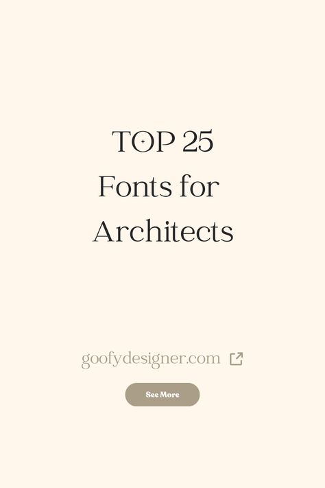 Find out the best fonts for architects out there. Check out my article where you’ll find amazing font inspiration for architects fonts. #fonts #fontideas #fontinspiration #bestfonts #architectfonts Font Architecture Typography, Fonts For Presentation, Architect Logo Brand Identity, Real Estate Fonts, Architect Brand Identity, Fonts For Architecture, Architect Font, Architectural Branding, Architectural Font