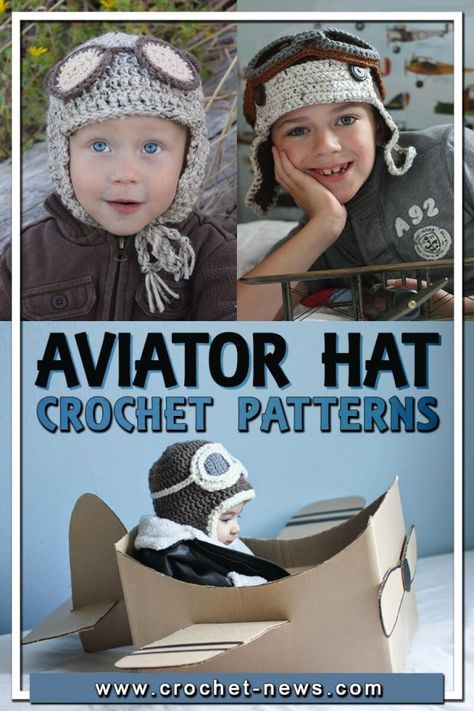 Crochet Aviator Hat, Hat Crochet Patterns, Crochet Baby Bonnet, Crochet Baby Booties Pattern, Hat Patterns Free, Baby Booties Pattern, Hat Tutorial, Aviator Hat, Hat Patterns