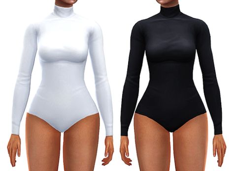 Sims 4 Bodysuit Maxis Match, Sims 4 Cc Maxis Match Bodysuit, Sims 4 Body Mods Maxis Match, Sims 4 Body Suit, Sims Blueprints, Mods Ts4, Ts4 Clothes, Revealing Outfit, Feminine Clothes