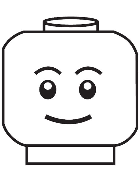 Lego Faces Printable, Lego Mask, Lego Faces, Lego Printables, Lego Camp, Homecoming Posters, Lego Theme, Puzzle Party, Lego Head