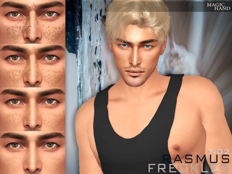 The Sims Resource - Rasmus Freckles N02 Sims 4 Cc Freckles Male, Cc Freckles, Sims 4 Freckles Cc, Ts4 Skin, Sims Download, Fake Freckles, Cc Folder, Cc Mods, Makeup Cc