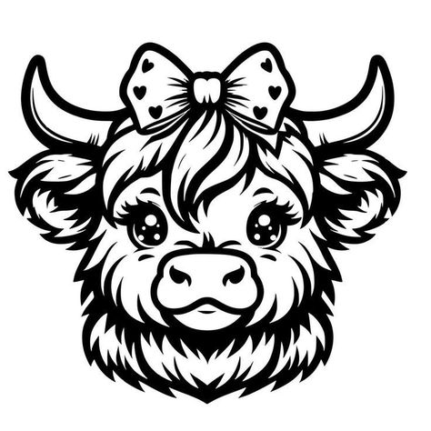 Chloe Tattoo, Silhouette Cameo Projects Beginner, Vector Letters, Digital Stamps Free, Line Tattoo Ideas, Cow Coloring Pages, Mexican Art Tattoos, Farm Svg, Cow Colour