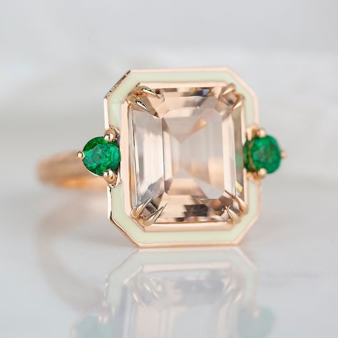 Proposal Rings, Aquamarine Cocktail Ring, Antique Cushion Cut, Gold Cocktail Ring, Purple Sapphire, Diamond Free, Gold Cocktail, Zambian Emerald, Gold Art Deco