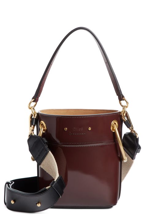 Chloé Small Roy Leather Bucket Bag available at #Nordstrom Hand Bags Ideas, Bags Ideas, Stylish Purse, Mini Bucket Bags, Bucket Bags, Mini Bucket, Lv Handbags, Leather Bucket Bag, Leather Bucket