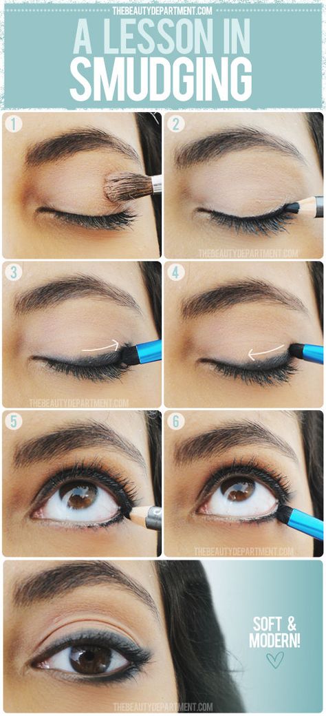 smudged eye tutorial Smudged Eyeliner, Eyeliner Hacks, Makeup Tip, Makeup Tutorial Eyeliner, Eye Liner Tricks, Amazing Makeup, Beauty Make-up, Dramatic Makeup, How To Apply Eyeliner