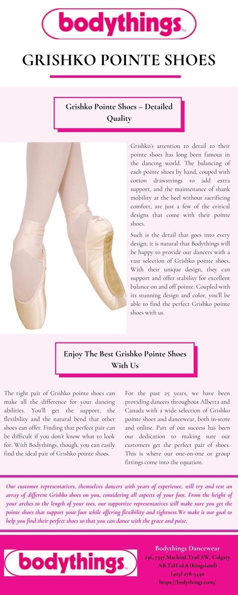 Grishko’s attention to detail to their pointe shoes has long been famous in the dancing world. The balancing of each pointe shoes by hand, couped with cotton drawstrings to add extra support, and the maintenance of shank mobility at the heel without sacrificing comfort, are just a few of the critical designs that come with their pointe shoes. Grishko Pointe Shoes, Point Shoes, Pointe Shoes, Place Your Order, Ballet Shoes, Dancing, Dance Shoes, Sport Shoes, Ballet