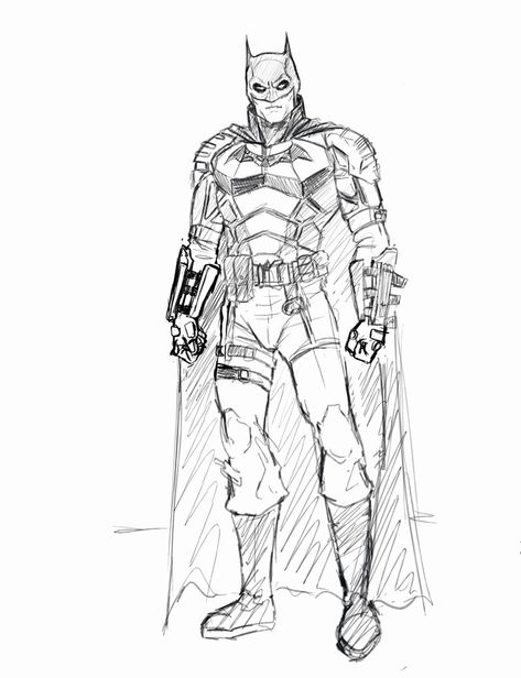 ArtStation - The Batman (2021), Benedictus Brian The Batman Drawing 2022, The Batman 2022 Wallpaper, Batman 2022 Wallpaper, Batman Cartoon Drawing, Batman Drawing Easy, The Batman 2021, Batman Fanart, Superhero Sketches, Batman Art Drawing