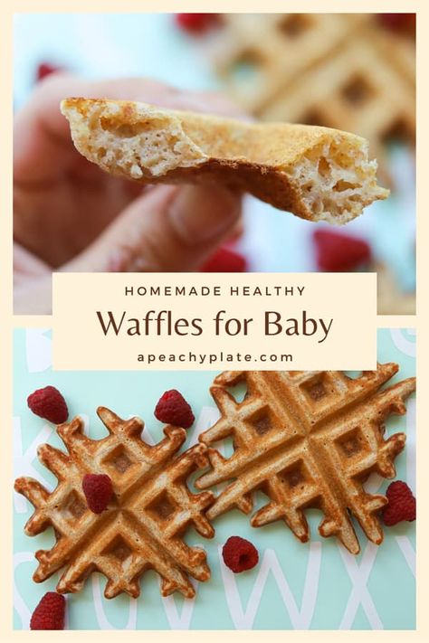 Blw Banana Waffles, Banana Waffles For Baby, Waffle Recipe For Baby, Baby Waffle Recipe, Waffles For Baby, Baby Waffles, Waffle Recipe Healthy, Whole Wheat Waffles, Blw Recipes