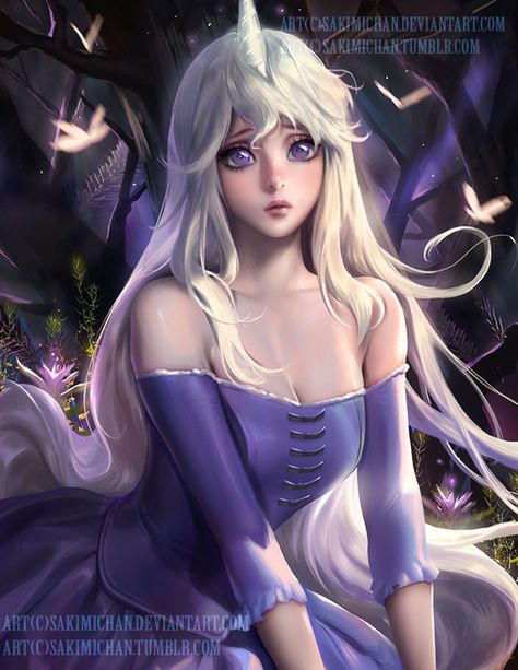 Sakimichan Art, Vincent Valentine, Last Unicorn, The Last Unicorn, Unicorn Girl, Face Book, Art Anime, Manga Comics, White Hair