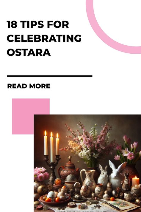 18 tips for celebrating Ostara with an array of spring-themed decorations including candles, flowers, and rabbits. Beginner Witchcraft, Witchcraft Tips, Witchcraft Movie, Pagan Traditions, Witchcraft Shop, Witchcraft Supplies, Witchcraft For Beginners, Ritual Bath, Cleansing Crystals