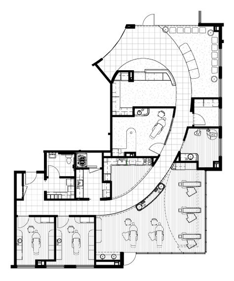 Dental Clinic Plan, Offices Plans, Therapist Office Design, Orthodontic Office Design, School Floor Plan, Hospital Plans, Company Interior, Orthodontic Office, Office Floor Plan