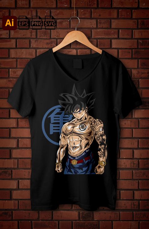 Goku Tshirt Designs, Dtf Print Designs Tshirt Png, Goku Tshirt, Attitude Problem, Goku Vegeta, T Shirt Png, Tshirt Design, You Can, Contact Us