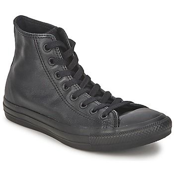 All Stars Black Leather Converse Full Black Converse, Boty Converse, Black Leather Converse, School Uniform Skirts, All Star Converse, Leather Converse, Star Converse, Sneakers Converse, All Stars Converse