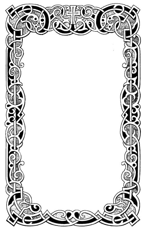 Celtic Borders, Art Nouveau Graphic Design, Celtic Border, Stationary Craft, Baroque Ornament, Page Decoration, Pencak Silat, Book And Frame, Engraving Illustration