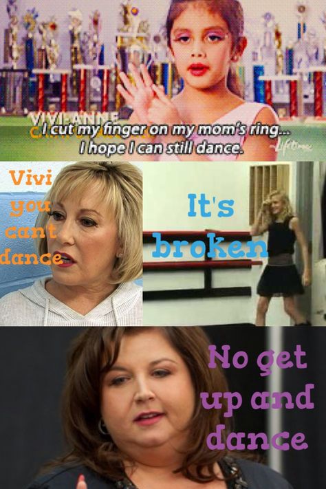 Dance Moms I remember that episode Vivi made me laugh so much! Dance Moms Quotes, Dance Moms Comics, Dance Moms Clips, Dance Moms Memes, Dance Moms Facts, Dance Moms Moments, Dance Moms Pictures, Dance Moms Funny, Dance Memes