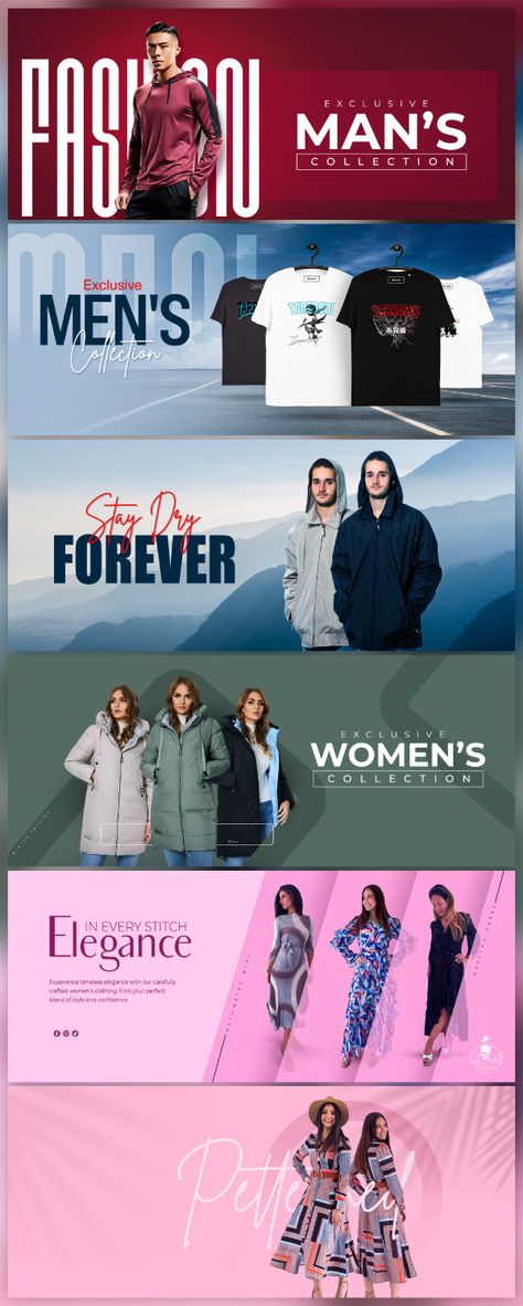 Fashion web banner design for website, dropshipping store Fashion Web Banner Design, Fashion Web Banner, Shop Banner Design, Advertising Clothing, Fashion Website Design, Best Banner Design, Website Banner Design, Creative Banners, Banner Web