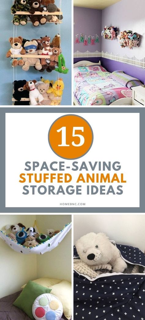 Stuffed toys are both toys and decorative items. They’re cute, fluffy, lovely to look at, but they take too much space. Think about the time how it all started. Your kid wanted that stuffed unicorn at the carnival, then a stuffed giraffe at the zoo, and probably a teddy bear your tot noticed at the mall. Stuff Animal Storage Ideas Diy, Animal Storage Ideas, Stuffed Animal Storage Ideas, Teddy Storage, Stuffed Giraffe, Stuffed Unicorn, At The Mall, Unicorn Toys, Teddy Bear Stuffed Animal