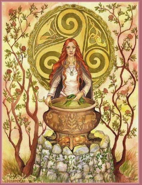 Brigid: Survival Of A Goddess | Order of Bards, Ovates & Druids Witch Goddess, Irish Goddess, Art Viking, Irish Mythology, Celtic Gods, St Brigid, Celtic Goddess, Pagan Art, Celtic Mythology