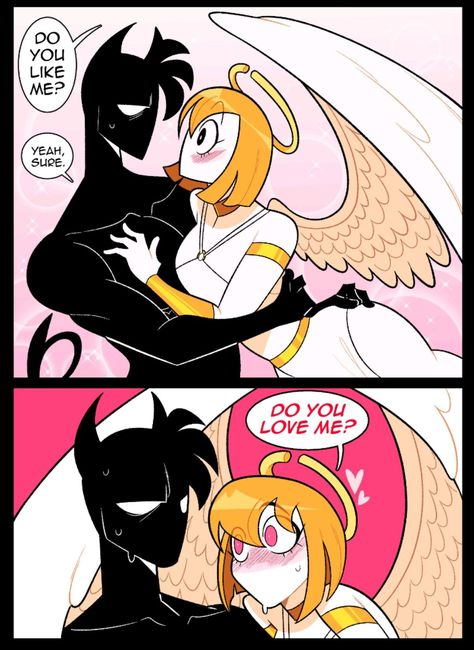 Angel And Devil, Cute Art Styles, Cute Comics, Drawing Base, Drawing Reference Poses, Art Inspiration Drawing, Cute Doodles, Cartoon Art Styles, Comic Strip