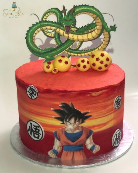 Goku Cake, Dragon Ball Z Cake, Dragon Ball Z Birthday, Dragonball Z Cake, Naruto Cake, Goku Birthday, Cake Design Inspiration, Goku Anime, Anime Cake