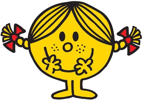 'I love [x]! Love 'em, love 'em, love 'em!' — The Mr. Men Show Little Miss Sunshine is the fourth book in the Little Miss series by Roger Hargreaves. Colour: Yellow Shape: Round Gender: Female Personality: Cheery, Cheerful, Joyful, Overjoyed, Excited, Brightful, Good, Pretty, Nice, Polite, Kind, Happy Hair: Yellow (slightly dark blond) in braids Family: None Friends: Most of the Mr. Men and Little Misses Rivals: Mr. Grumpy, Mr. Grumble, Mr. Rude, Mr. Stubborn, Little Miss Bossy, Mr. Mean, ... Personality Descriptions, Little Miss Characters, Mr Men Little Miss, Miss Perfect, Little Miss Sunshine, Mr Men, Woman Personality, Sign Quotes, Little Miss