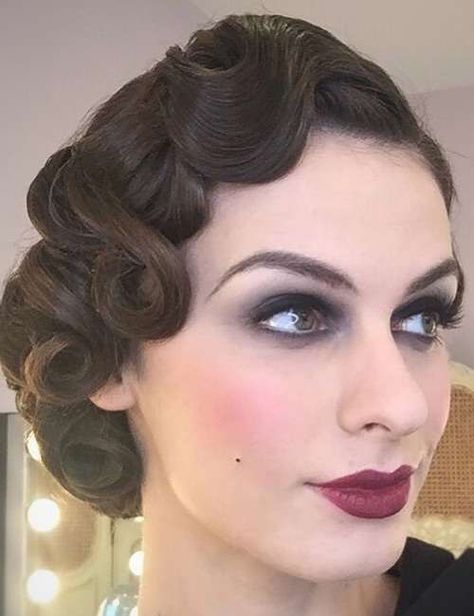 20s Hairstyles, 1920s Makeup Look, 1920 Hairstyles, 1920 Hair, 20s Hair, 1920s Makeup, Flapper Hair, Gatsby Hair, 1920s Hair