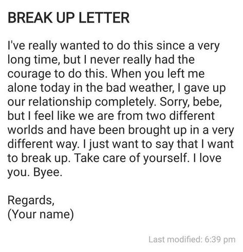 Brake Up Paragraph For Him, How To Tell Ur Bf U Want To Break Up, Texts To Break Up With Him, Break Up Msg For Boyfriend, How To Write A Break Up Text, Short Breakup Letters To Him, Short Break Up Messages For Him, Breakup Note To Boyfriend, Funny Message For Boyfriend