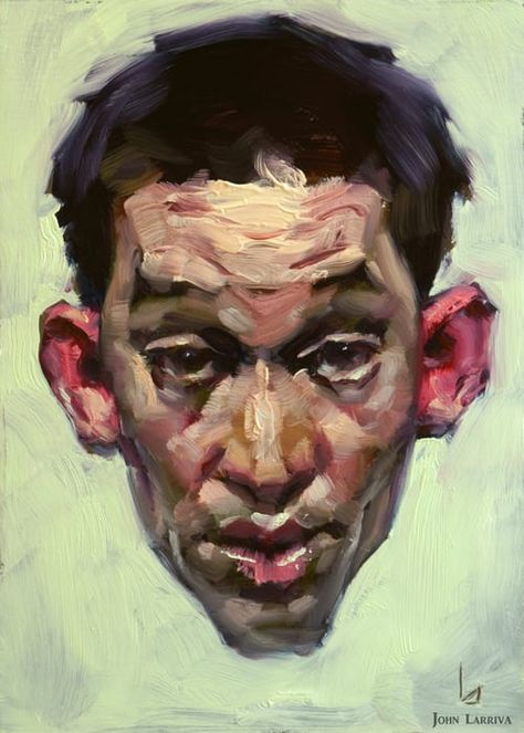 Expressive Artist: John Larriva Expression Art Feelings, John Larriva, Art Goals, Portraiture Painting, Wow Art, Ap Art, A Level Art, Abstract Portrait, Male Portrait