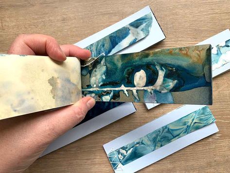 Bookmaking Ideas, Alternative Printmaking, Monoprint Art, Cyanotype Process, Concertina Book, Gelli Printing Art, Handmade Sketchbook, Bookbinding Tutorial, Gelli Plate Art