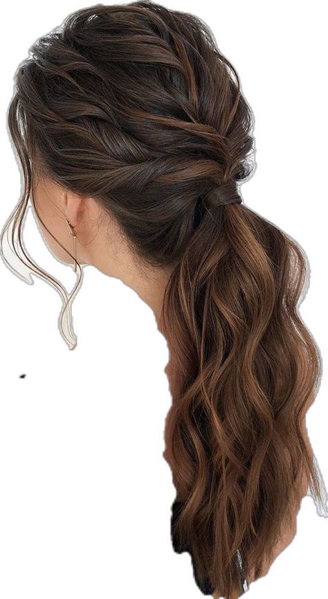 No fuss updo! No need to go all out date night and do some crazy-complicated hairstyle. these gorgeous ponytail hairstyles are also perfect for... Ponytail Hairstyles Low, Best Ponytail Hairstyles, Best Ponytail, Criss Cross Ponytail, Puff Ponytail, Chic Brides, A Ponytail, Wispy Bangs, Low Ponytail