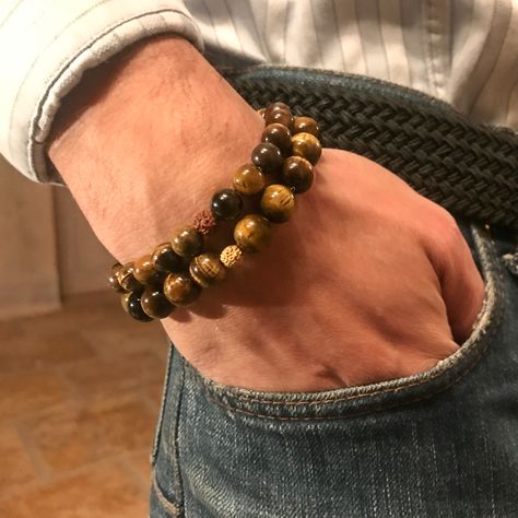 Tiger Eye - An Unusual Yet Popular Gemstone in Fashion Jewelry Check more at https://scottsdigital.com/tiger-eye-an-unusual-yet-popular-gemstone-in-fashion-jewelry/ Male Inspiration, Eye Bracelets, Tiger Eye Jewelry, Stone Bracelets, Diy For Men, Tiger Eye Bracelet, Yoga Jewelry, Eye Bracelet, Mens Pendant