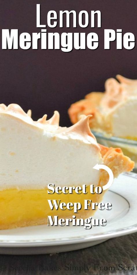 Lemon Meringue Pie Easy, Meringue Topping, Impressive Dessert, Baked Meringue, Lemon Pie Recipe, Pie Easy, Meringue Pie Recipes, Lemon Dessert Recipes, Lemon Filling