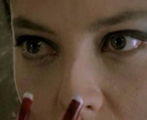 Drusilla nails Drusilla Nails, White Tip, Eyes Lips, Halloween Looks, Buffy The Vampire Slayer, Classy Nails, French Manicure, Halloween Nails, Red Nails