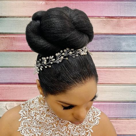 Cristoli Hair Bun harlow for Natural Hair African | Etsy Updo Black Hairstyles, Ballet Hair Bun, Updo Cabello Natural, Deb Ball, Black Prom Hairstyles, Wedding Hairstyles For Girls, Hair African American, Ballet Hairstyles, Ball Hair