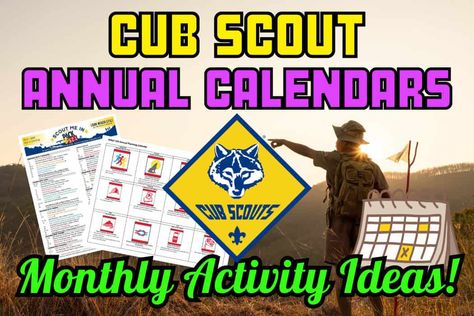 Cubscout Lion Activities, Cubscout Wolf Activities, Cub Scout Wolf Den Activities, Cubscout Bobcat Activities, Cub Scout Games, Boy Scout Activities, Monthly Ideas, Scout Games, Annual Planning